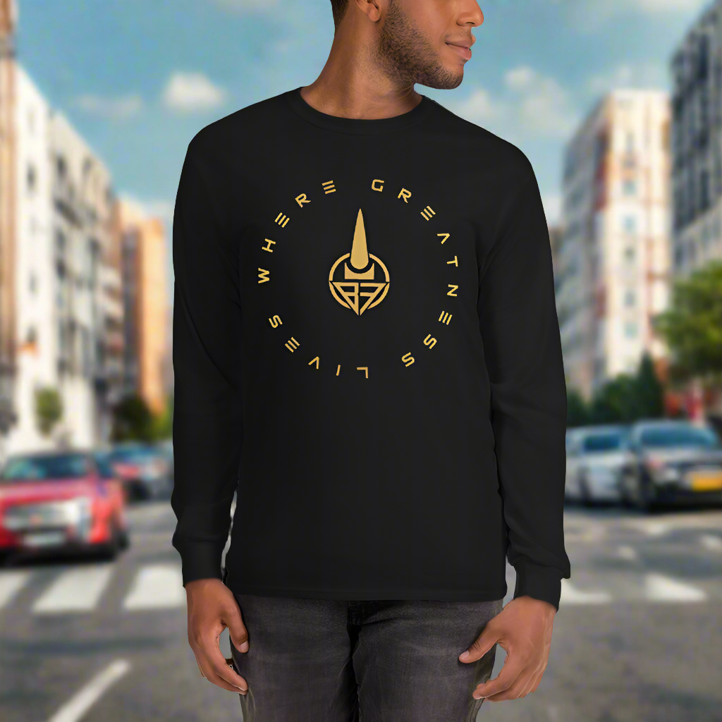 Where Greatness Lives Long Sleeve Shirt (GOLD)