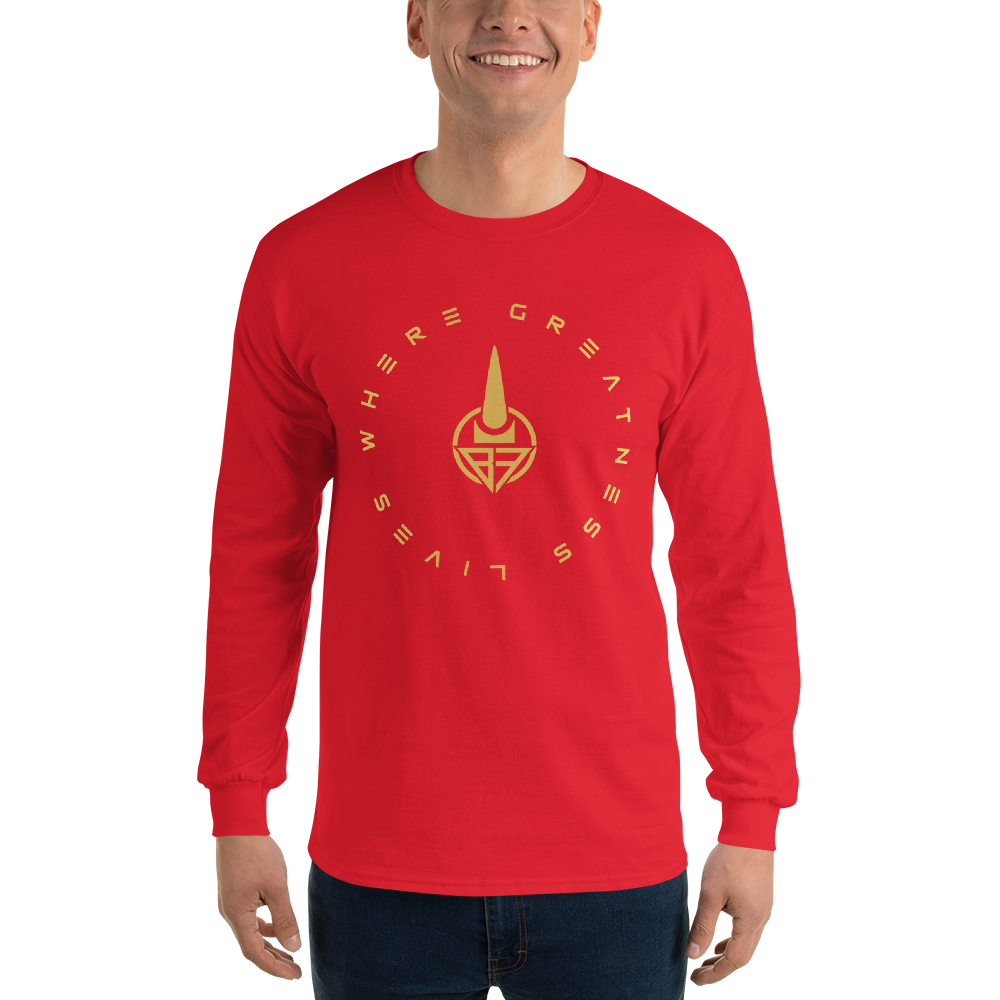 Where Greatness Lives Long Sleeve Shirt (GOLD)