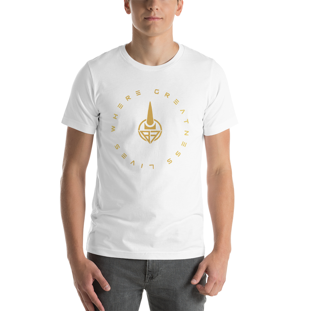 Where Greatness Lives Men's T-Shirt (GOLD)