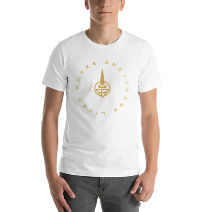 Where Greatness Lives Men's T-Shirt (GOLD)