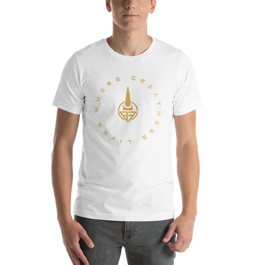 Where Greatness Lives Men's T-Shirt (GOLD)