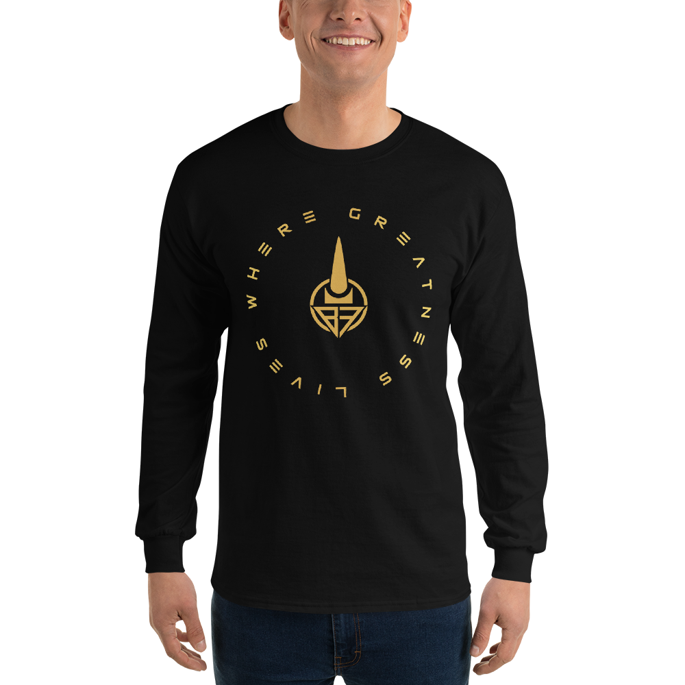 Where Greatness Lives Long Sleeve Shirt (GOLD)