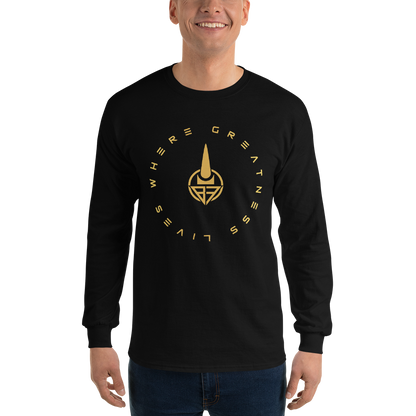 Where Greatness Lives Long Sleeve Shirt (GOLD)