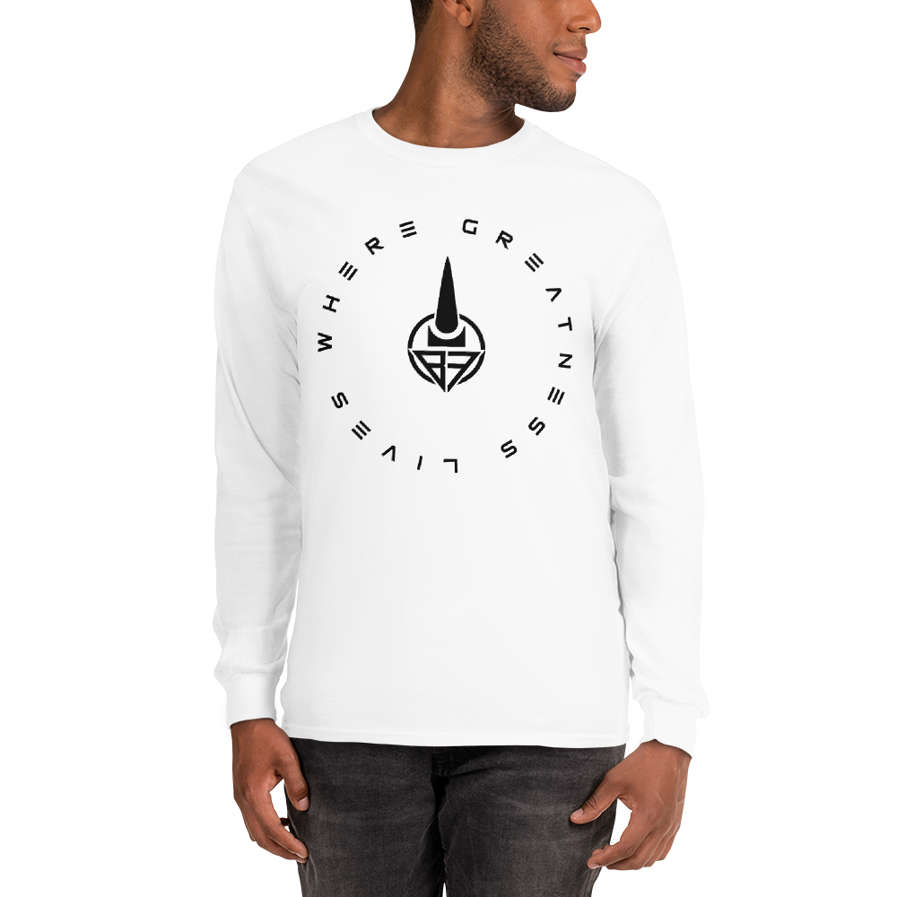 Where Greatness Lives Long Sleeve Shirt (BLACK)