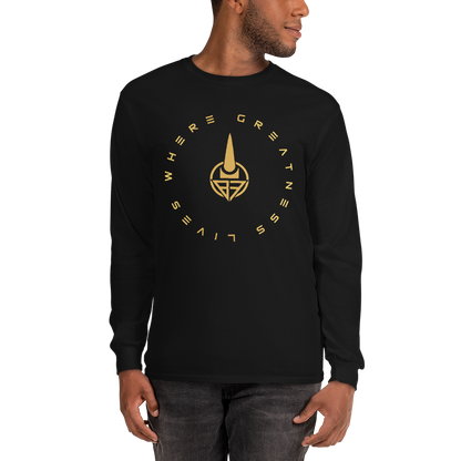 Where Greatness Lives Long Sleeve Shirt (GOLD)