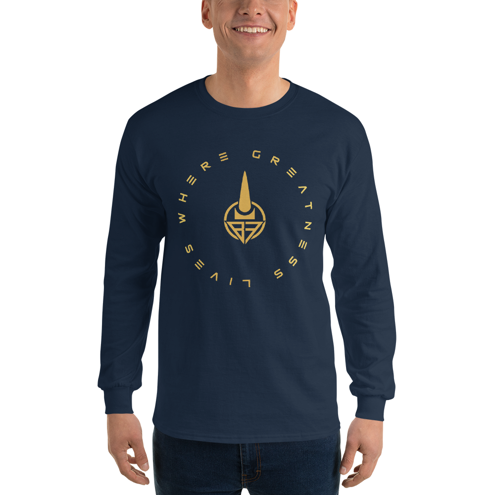 Where Greatness Lives Long Sleeve Shirt (GOLD)