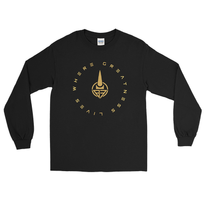 Where Greatness Lives Long Sleeve Shirt (GOLD)