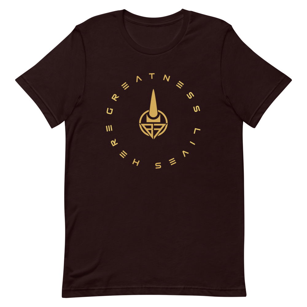 Greatness Lives Here Men's T-Shirt (GOLD)